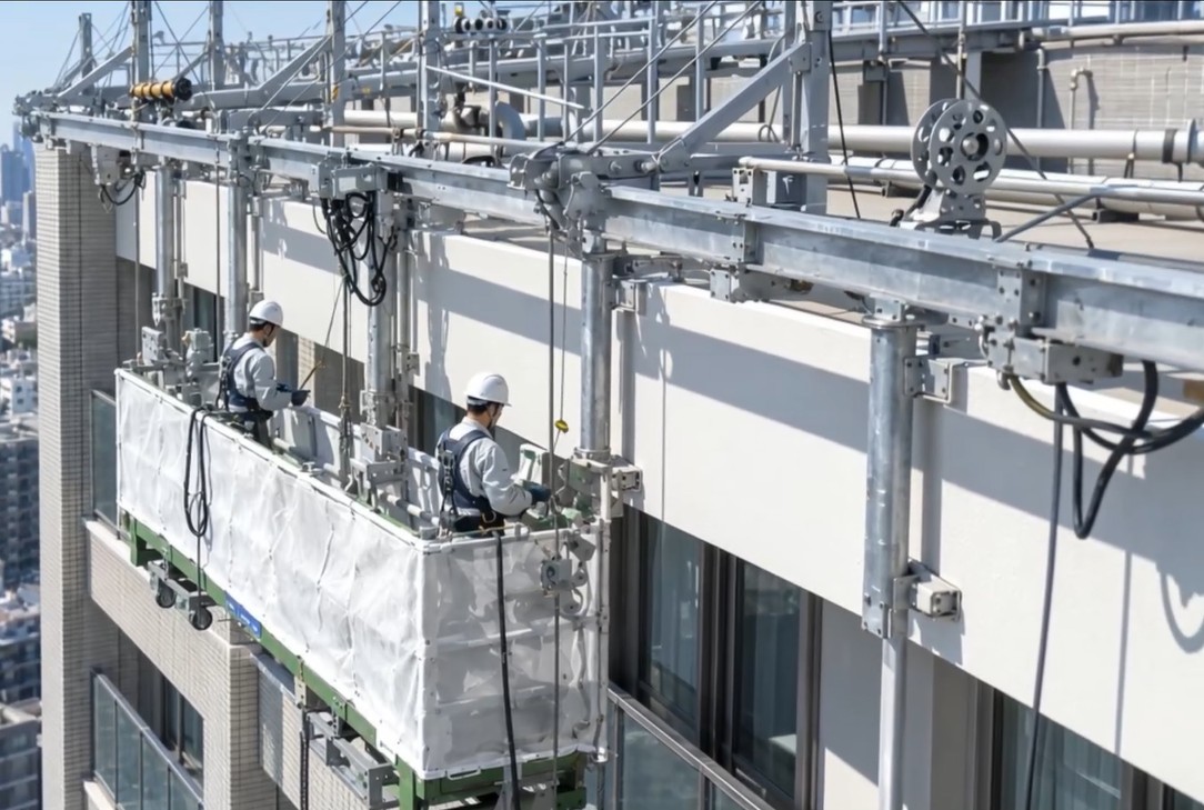 大規模修繕工事中のイメージ